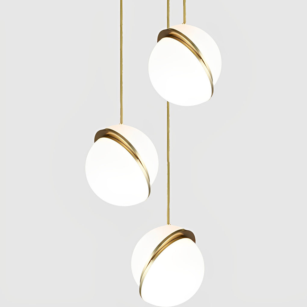 Round White Nordic Pendant Lights Ha075879