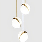Round White Nordic Pendant Lights Ha075879