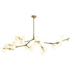 Nordic Style Modern Minimalist Cluster Metal Glass Chandelier Black Gold Fixture