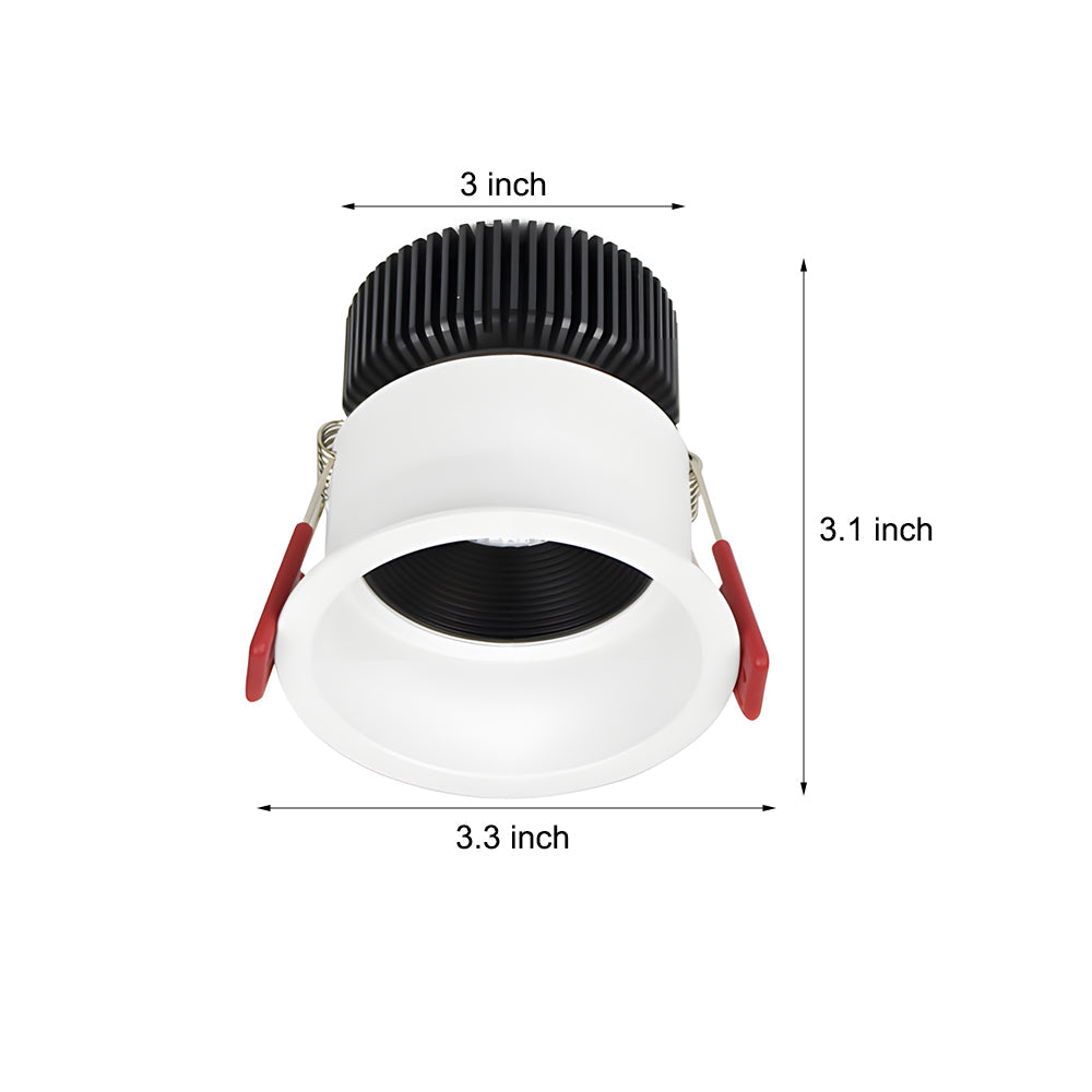3 3 Inch 7W Led Round Adjustable Regressed Recessed Ceiling Downlight