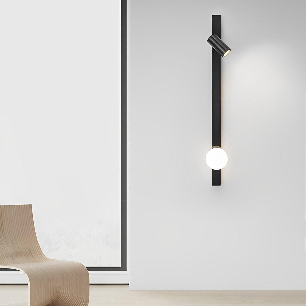 Long Strip Wall Lamp With Adjustable Spotlight Ha083346