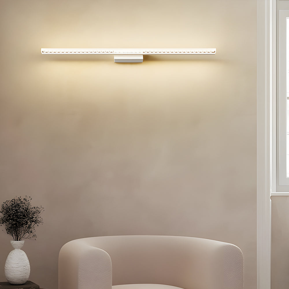 Modern Led Vanity Light Geometric Acrylic Shade 3 Step Dimming