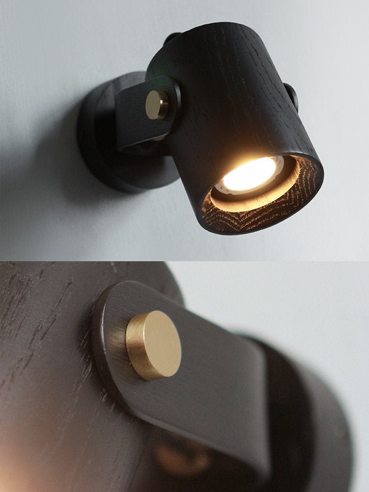 Brinka Wood Wall Spotlight – Scandinavian Adjustable Wall Sconce