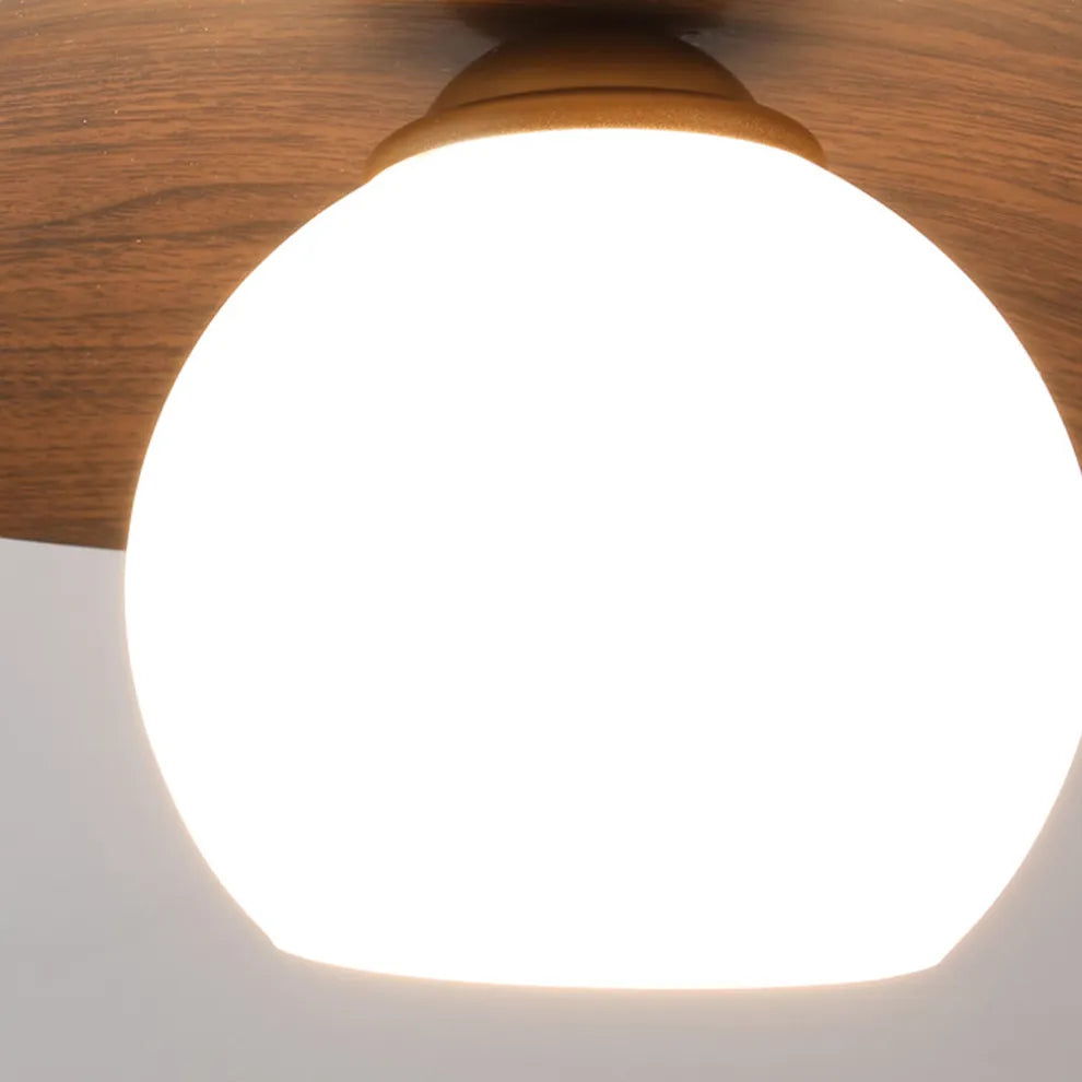 Minimalist Natural Timber Ceiling Lamp