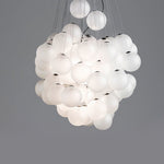 Cumulus Cascade Chandelier — Modern Glass Sphere Pendant Light