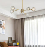 Glass Ball Cascade Chandelier