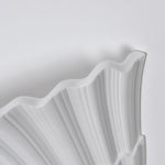 Shella Sculptural Wall Sconce in White Plaster for Modern Interiors