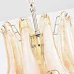 Amber Cloud Glass Petal Chandelier – Modern Designer Hanging Light
