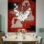 Firefly Linear LED Chandelier – Modern Acrylic Pendant Light for Dining & Living Spaces