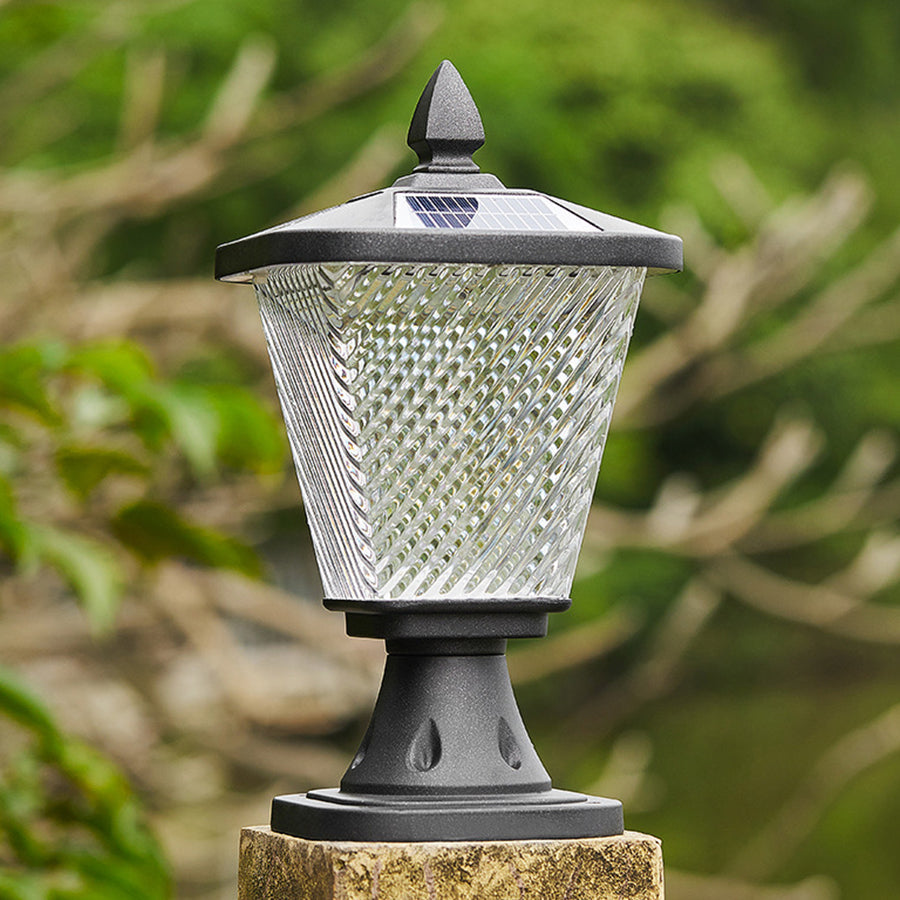 Solar Post Cap Light in Die-Cast Aluminum with Dual-Color LED