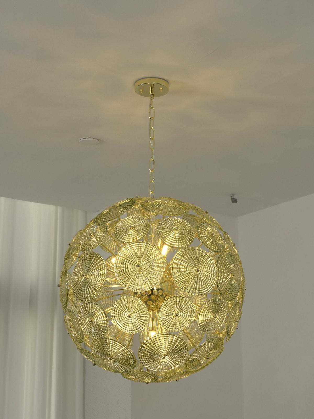 Vicenza Sputnik Chandelier — Modern Glass & Gold Designer Ceiling Light