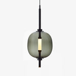 Under Pressure Art Glass Pendant Light with Integrated LED