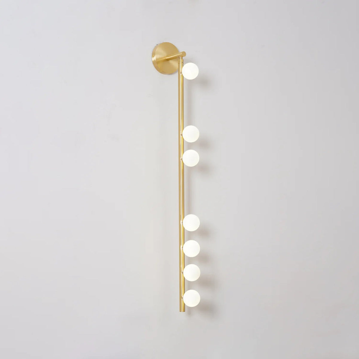 Elegant Brass Glass Wall Light