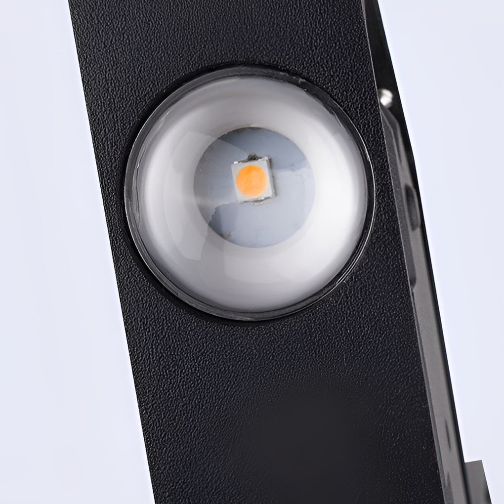 V Shaped Waterproof Led Black Modern Outdoor Wall Lamp