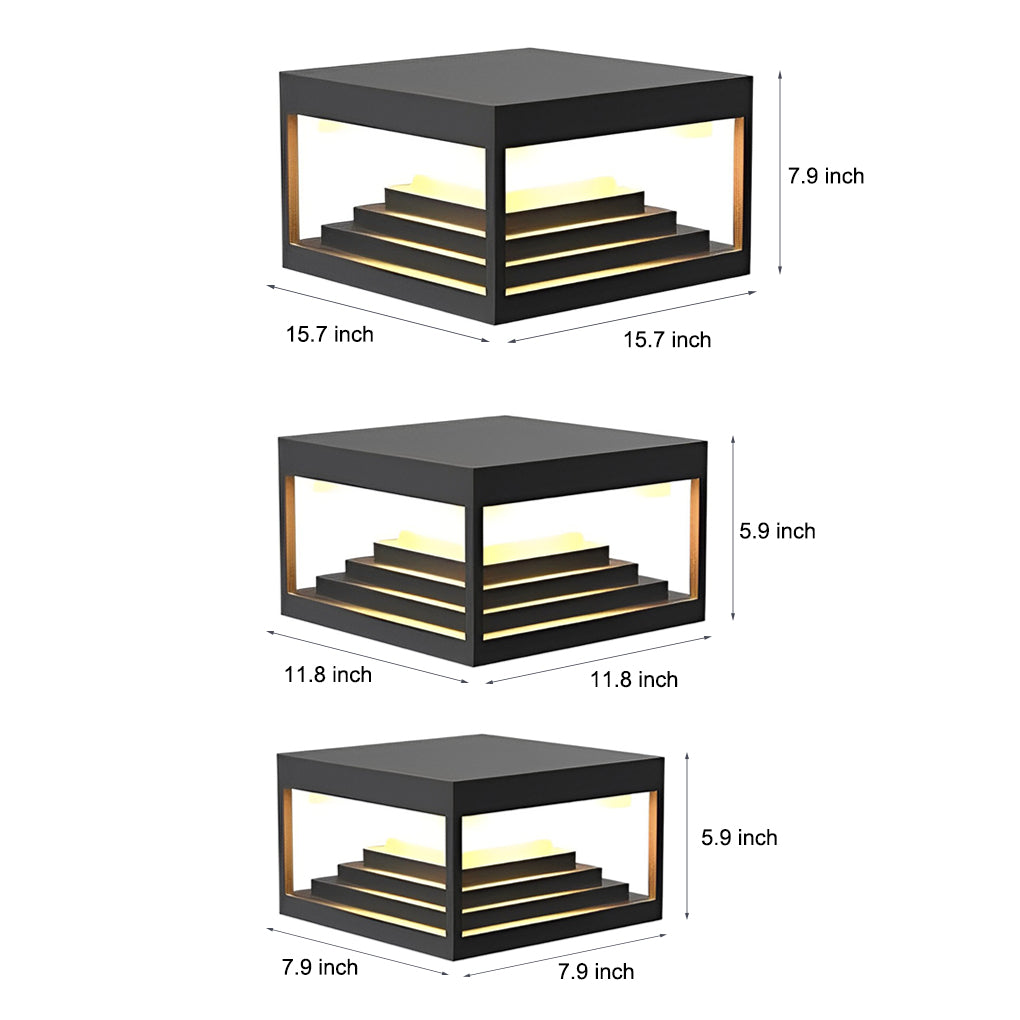 Square Solar Post Caps Light Li002455