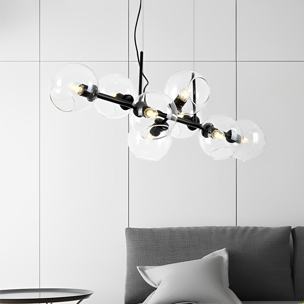 Glass Shade Led Postmodern Chandelier Ha089403