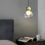 Glass Gourd Creative 3 Step Dimming Copper Luxury Modern Pendant Lights Li002741