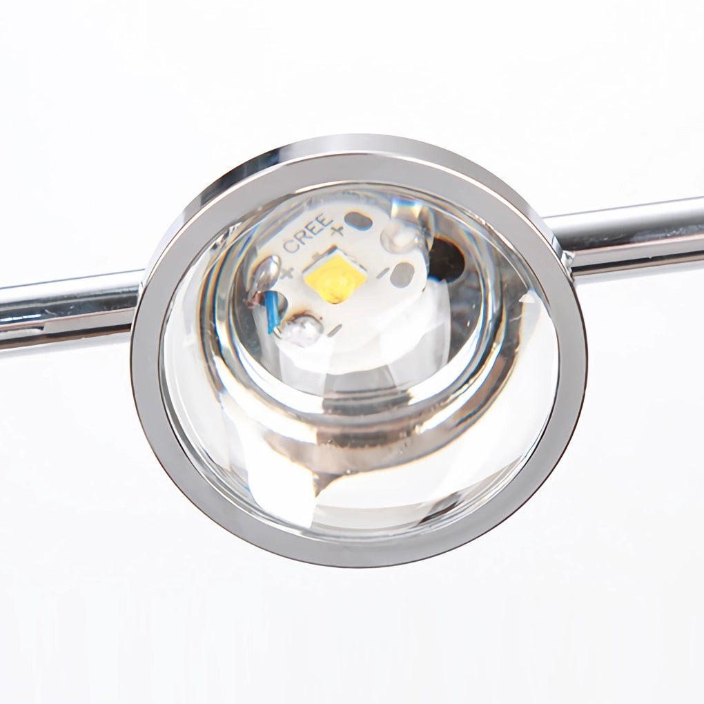 Industrial Multi Angle Task Lighting Chrome Floor Lamp