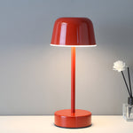 Tunable Metal Finish Table Lamp In Hat Style
