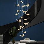 Small Butterflies Long Chandelier Ha093702