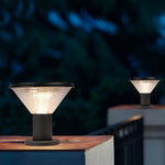 Circular Waterproof Solar Fence Post Lights