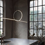 Long Strip Led Pendant Light Ha082334