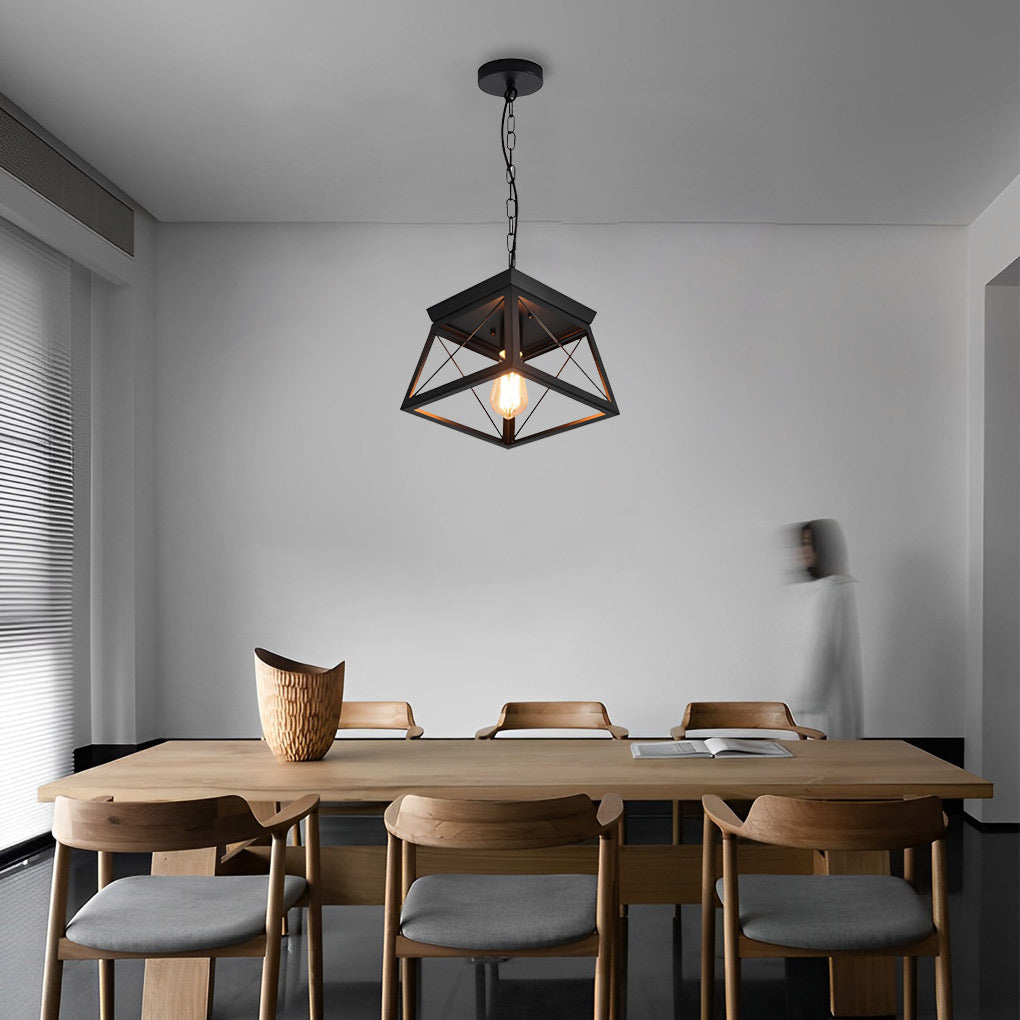 Geometric Industrial Style Ceiling Light Ha083302