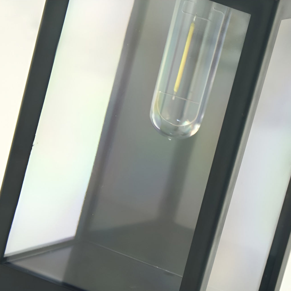 Rectangular Glass Led Solar Wall Lamp