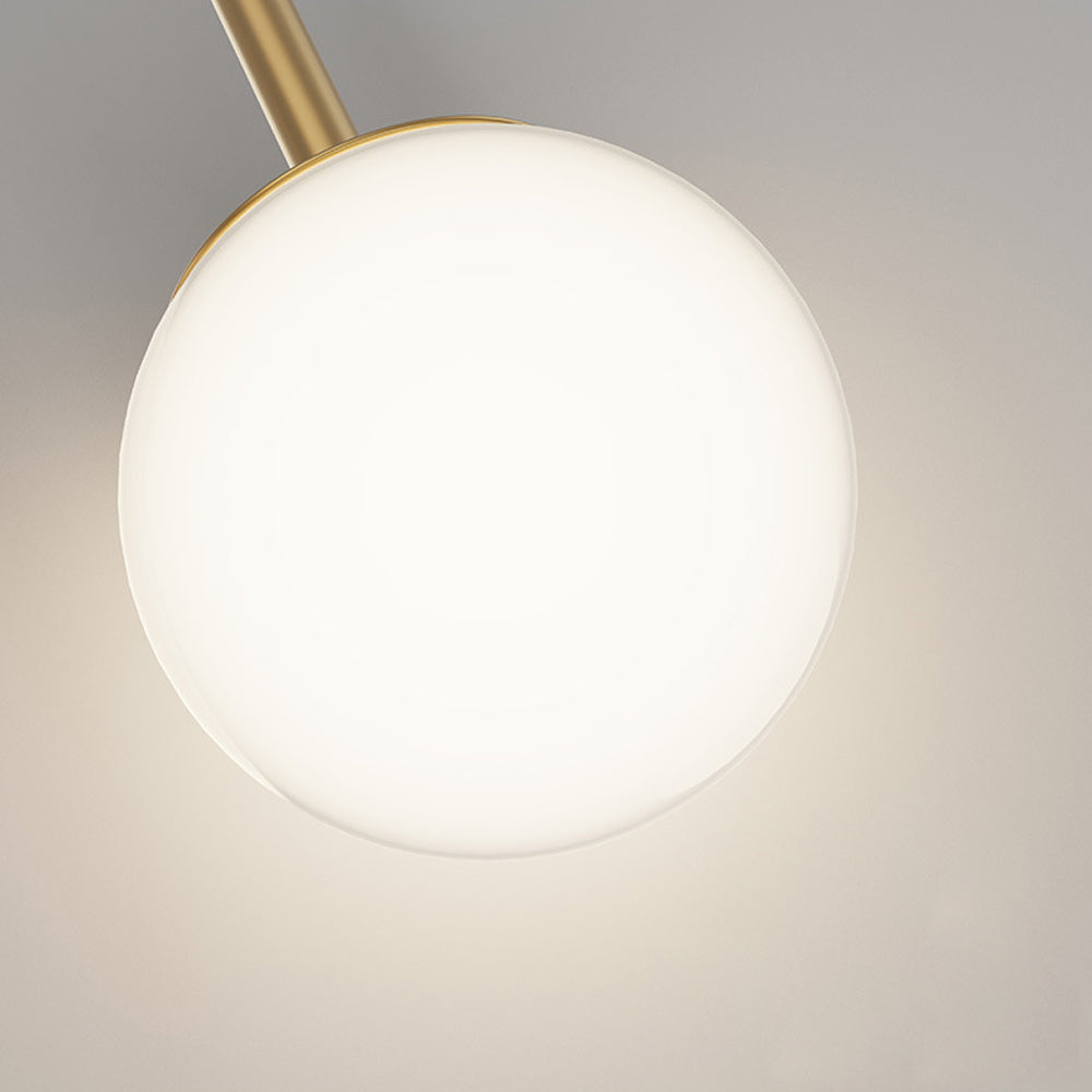 Modern 2 Light Led Wall Sconces With Acrylic Ring And Frosted Globe