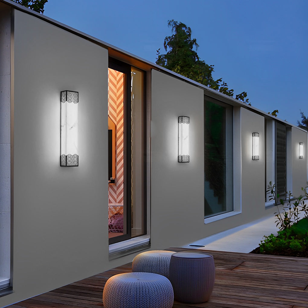 Rectangular Vintage Outdoor Wall Light Ha085182