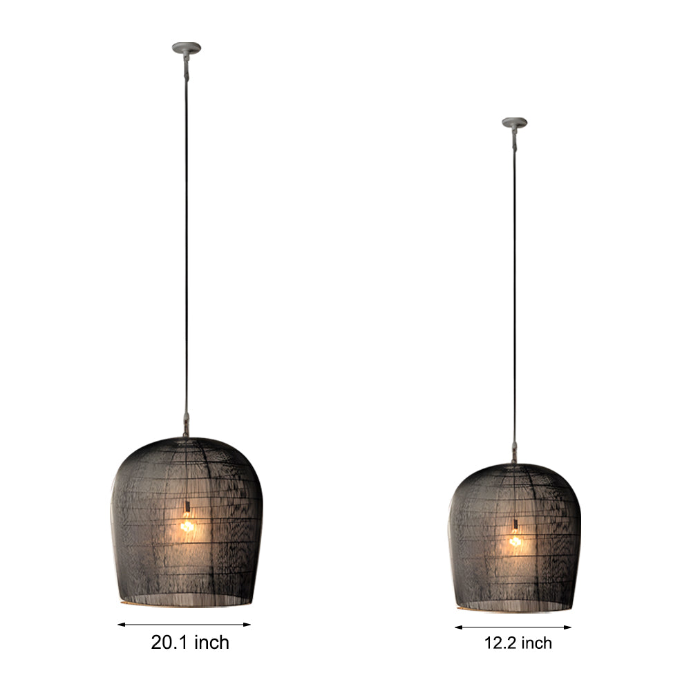Simple Iron Woven Wabi Sabi Zen Lanterns Japanese Style Chandelier