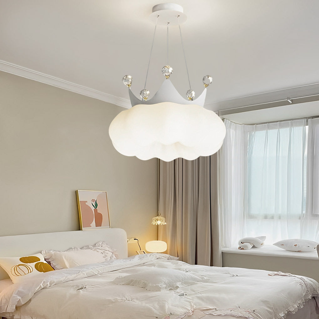 Clouds Crystal Crowns Led Pendant Light Ha083105