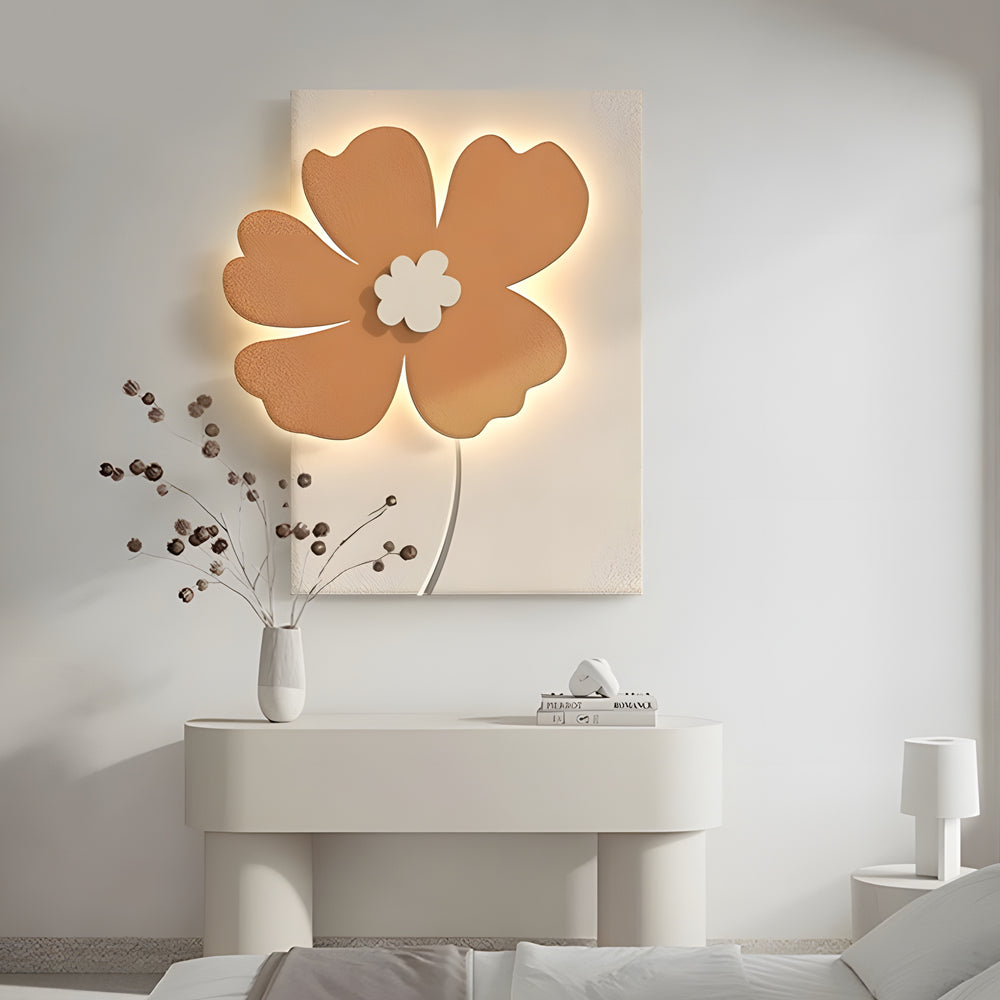 Flowers Three Dimensional Sandstone Painting Usb Remote Decorative Painting