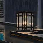 Retro Glass Modern Solar Fence Post Lights Li002318