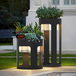 Round Solar Powered Outdoor Lights Ha080964