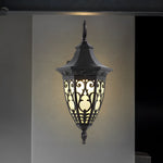 Vintage Flower Pattern Solar Wall Lamp Ha083745