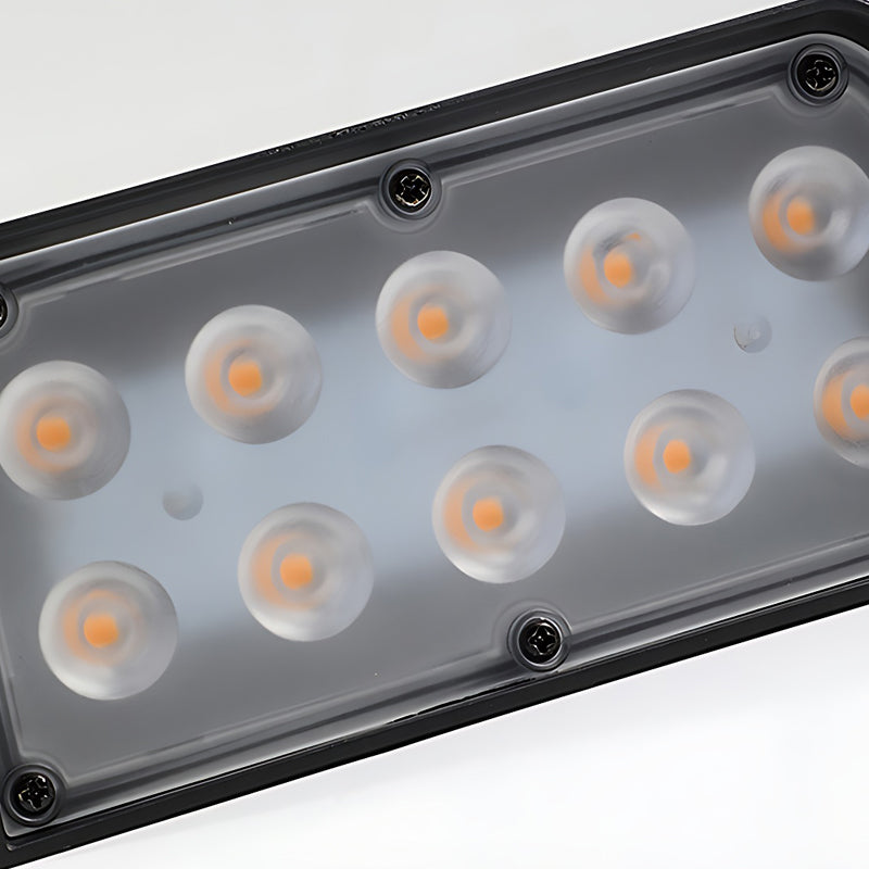 Modern Solar Wall Light with 90° Adjustable LED Head, IP65 Waterproof, Black Finish