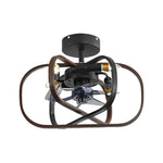 Retro Led Bladeless Ceiling Fans With Remote Ha084443