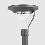 Aurelia Half-Sphere Solar LED Lawn Light in Matte Black