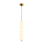 Modern Round String Vertical Balls Pendant Lamp Dimmable Led Chandelier