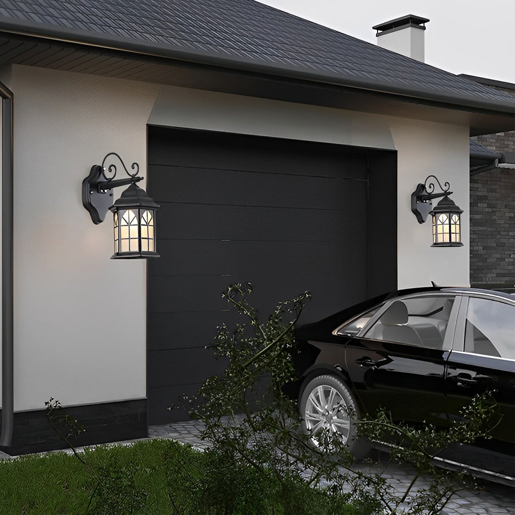 Retro Led Solar Wall Lamp Ha083674