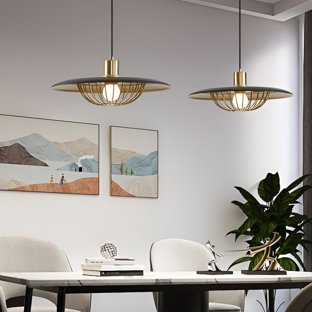 Circular Electroplated Nordic Chandelier