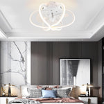 Round Flower Cage Ceiling Fans Lamp Ha082887