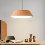 15 74 Inch Round Wood Japanese Style Led Pendant Light