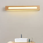 Rectangular Wood Waterproof Led Nordic Wall Lamp