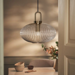Modern Simple Clear Light Stripe Led Chandelier
