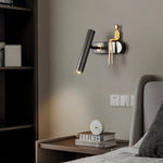 Brass Villain Wall Lamp 1 Light Slender Adjustable Led Wall Spotlight
