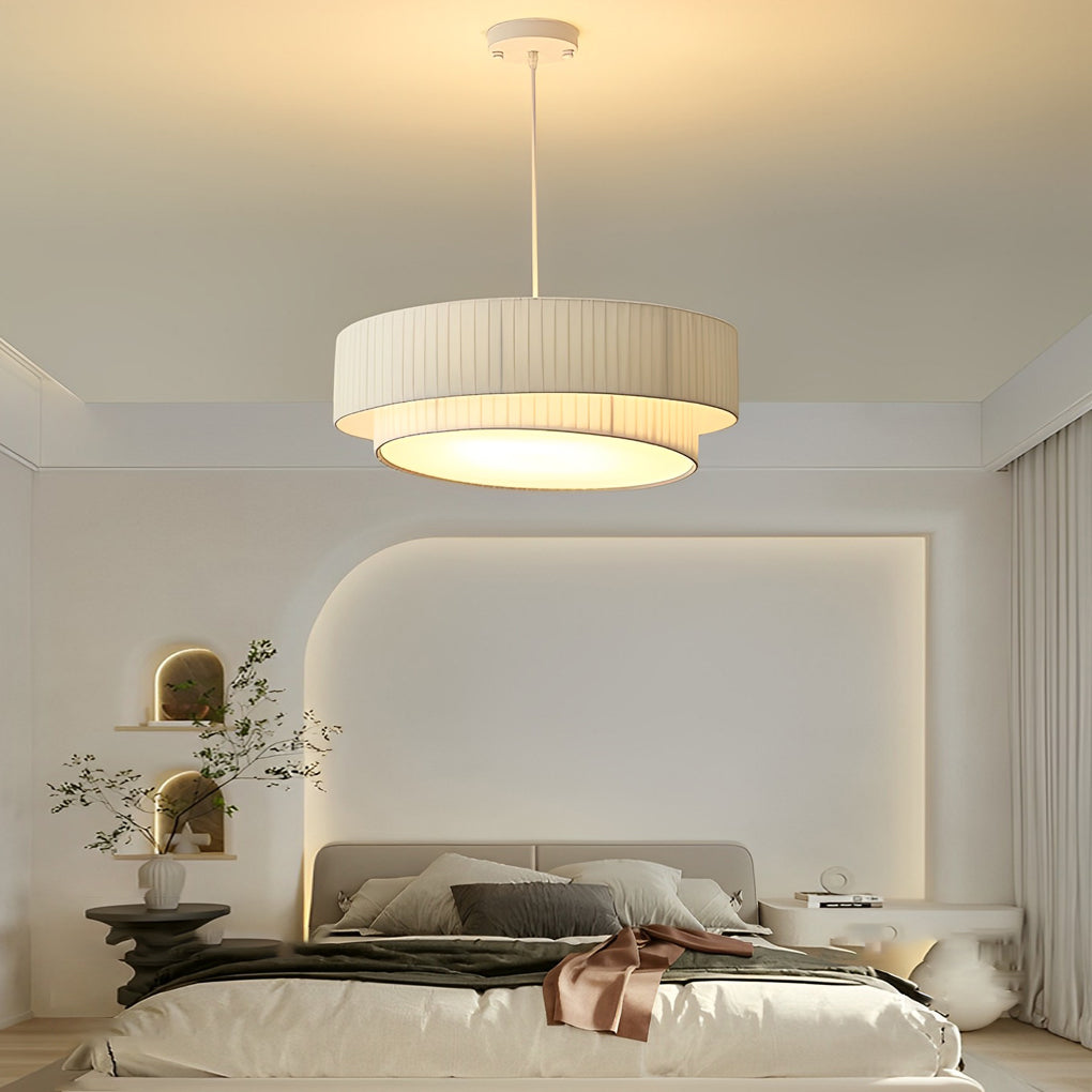 Double Layer Drum Nordic Pendant Light Ha083930