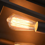 Square Iron Retro Industrial Flush Mount Lighting