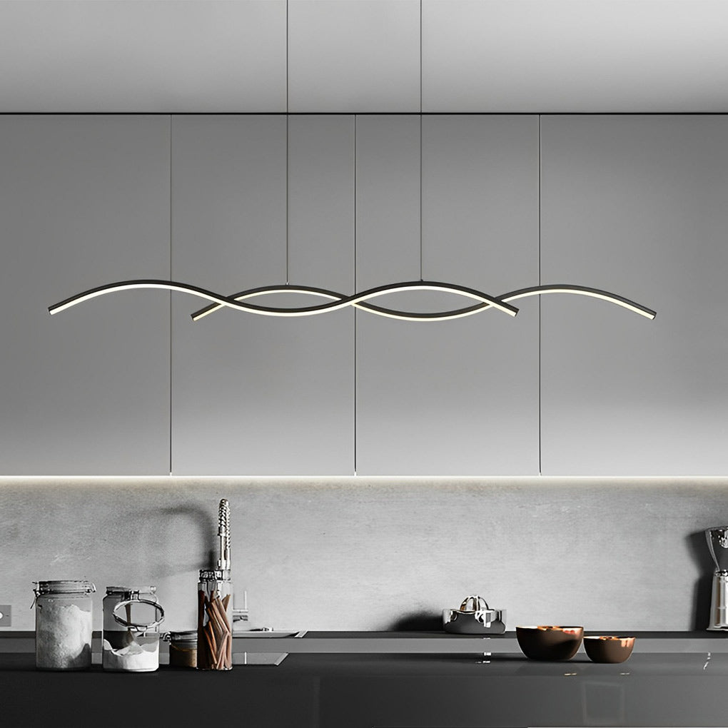 Wavy Lines Kitchen Ceiling Lamp Ha082788